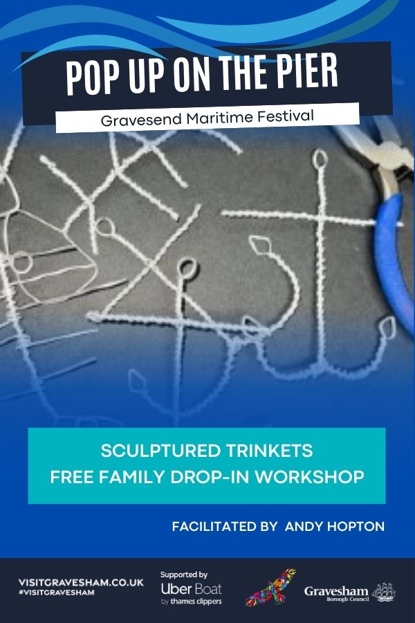 Nautical inspired wire trinkets family drop-in workshop. A Maritime Festival Event
